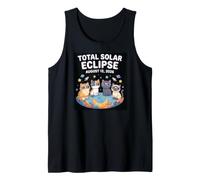 Gatos Lindos Eclipse Solar Total Agosto 12 2026 Astronomía Camiseta sin Mangas