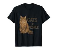 Gatos más Grandes Que Las Personas Amantes de los Gatitos Maine Coon Camiseta