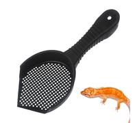 Gatos negros - Pala de gato para inodoros de gatos, pala de gato colgante con mango ergonómico | Interrogatorio multifuncional Reptile Terrario, esquina más limpia con partes