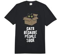 Gatos Porque la Gente Chupa felino introvertido Divertido Comfort Colors Adult Heavyweight T-Shirt