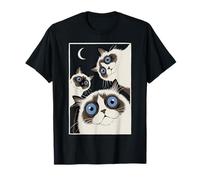 Gatos Ragdoll Trio Ojos Azules para Cat Mom o Dad Camiseta