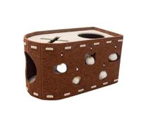 Gatos, Rascador, Juguete Portátil para Mascotas, Protector de Muebles, Garra Rascadora Resistente Al Desgaste para Varios Gatos, Cama Tipo, MarrÓn