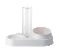 Gatos Tazón Automático Comida Tazón Plano Set Doble Comida Agua Dispensador Pet Agua Mascotas Y Dispensador