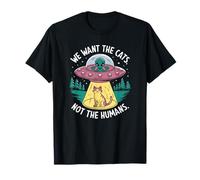 Gatos y extraterrestres, amantes de los gatos Camiseta