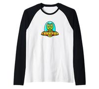 Gatos y Extraterrestres, Amantes de los Gatos Camiseta Manga Raglan