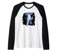 Gatos y Extraterrestres, Amantes de los Gatos Camiseta Manga Raglan