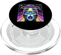 Gatos y Extraterrestres, Amantes de los Gatos PopSockets PopGrip para MagSafe