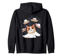 Gatos y Extraterrestres, Amantes de los Gatos Sudadera con Capucha