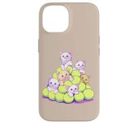 Gatos Y Pelotas De Tenis Dueños De Mascotas Amantes De Los Carcasa para iPhone 14