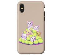 Gatos Y Pelotas De Tenis Dueños De Mascotas Amantes De Los Carcasa para iPhone X/XS