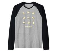 Gatos Yoga meditación om Sport Divertido Asana LOL Camiseta Manga Raglan