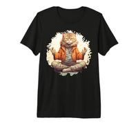 Gatos Yoga/Yogi Cat Camiseta Premium