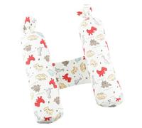 Gatphy Cojín enrollable de algodón para bebé, ajustable, cojín para abrazar al bebé, extraíble, cojín para dormir para bebé, portátil, para casa de bebé, viajes (1 par, amarillo)