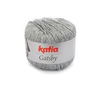 GATSBY de Katia en ovillos de 50 gramos y 118 metros. (6 Gris medio-Plata)