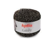 GATSBY de Katia en ovillos de 50 gramos y 118 metros. (88503 Negro-Oro)