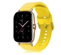 GATSUN Banda de silicona de 20 mm compatible con GTS/2/ 2E /GTS2 MI-N/GTR 4 2 mm/47 mm /Gtr2/ 2E/Stratos 2/3 Sport Watch Bracelet Bip Correa (Color : Yellow, Size : A-mazfit bip-Lite)