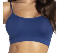 Gatta Sport Basic Top, Sujetador Deportivo con Tirantes Finos, Bonito, Suave, cómodo, Fitness, sin Costuras Laterales, Ajustado (Jeans Azul, L)