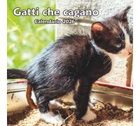 Gatti Che Cagano Calendario 2026: 12 mesi con le vacanze con Amazing Gatti Foto , per uomini Donne Ragazze Ragazzi