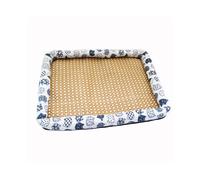 (Gatto bianco-XL-70x55cm) Tappetino estivo per animali domestici, divano rinfrescante per cani, traspirante,