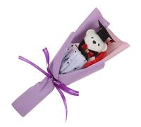 Gatuida 1 Bouquet de Graduación con Oso de Peluche Ramo Artificial Perfumado Elegante para Decoración de Fiesta y Regalo para Graduados