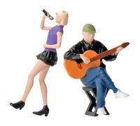 Gatuida 1 Juego 164 Street Singer Modelo De Personaje Mini Figura De Acción De Personas Figuras De Personas De La Calle Miniaturas Simulación De Arena Figuras De Guitarrista Kit De