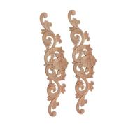 Gatuida 1 Juego Apliques De Madera Calcomanías para Tallado De Madera Calcomanías para Muebles Pequeños Adornos para Muebles Decoración De Puertas De Gabinetes Decoración del 2 Piezas