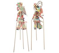 Gatuida 1 Juego de Marionetas de Sombras Tradicionales Chinas - Marionetas de Mano en Miniatura para armar, Accesorios para Teatro de Sombras, Ideal para niños, niñas y Toda la Familia.