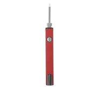 Gatuida 1 juego de quemador de roscas recargable, rojo, batería roscada | Herramienta portátil para quemar alambre para bisutería, costura, tejido, tallado en cera, estampado de madera, con