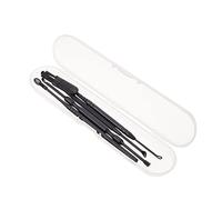 Gatuida 1 Juego herramienta de oído quitar cera oidos limpiador cera oidos Kit de limpieza de oídos importante raspador Tapones para los oídos colocar niño orejera Acero inoxidable