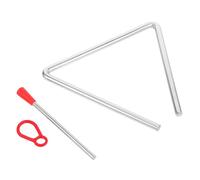 Gatuida 1 Juego Instrumento Musical de Percusión Triángulo para Golpeador para Educación Musical Temprana Casa y Jardín de Infantes