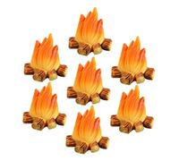Gatuida 1 Juego Miniatura De Hoguera para Decoración De Accesorios De Micro Paisaje para Fiestas Temáticas De Camping Y Especiales 7 Piezas