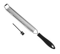 Gatuida 1 juego Rallador de Queso Inoxidable con Protector y Cepillo para Chocolate Verduras y Frutas Utensilio de Cocina Multifuncional