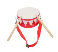 Gatuida 1 Juego Tambor Infantil Instrumento Rosa Jugar Júnior Lado Musical Juguetes Sensoriales Pequeño Aprendiendo Diminuto Batería Temprano Real Pequeña Trampa De Madera Rojo