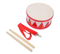Gatuida 1 Juego Tambor Infantil Júnior Pequeña Real Jugar Batería Instrumento Juguetes Sensoriales Lado Pequeños Musical Temprano Aprendiendo Diminuto Rosa Cuero De Poliéster Rojo