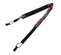 Gatuida 1 pieza Correa Diagonal para Ukulele Ajustable y Resistente Correa de Transporte Sin Perforación Lona de Color Negro para Adultos