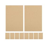 Gatuida 10 blocs de notas autocopiativos en blanco, portátiles, tamaño A5, de papel Kraft, para oficina, gestión de pedidos y registros financieros.
