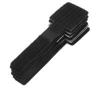 Gatuida 10 Bridas Organizadoras de Cables Sujetacables de Nylon Negras Autoadhesivas para Cables de Carga, Hogar y Oficina