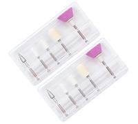 Gatuida 10 Cabezales Pulidores para Uñas Cabezal de Pulido para Manicura y Pedicura 5 Piezas por Set Aptos para Uñas Naturales y Artificiales Accesorios para Torno Eléctrico Salón o Casa