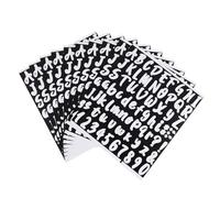 Gatuida 10 hojas Pegatinas Autoadhesivas de Letras y Números de Vinilo Impermeables Etiquetas Adhesivas para Decoración de Buzones Puertas y Manualidades Fácil Aplicación y Remoción