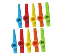 Gatuida 10 Kazoos de Plástico para Instrumentos Musicales, Fácil de Llevar y Tocar, 10 Piezas para Niños y Todas las Edades en Fiestas y Eventos Color Aleatorio