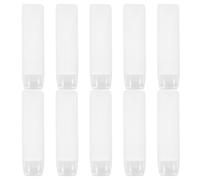 Gatuida 10 minibotellas de viaje de 30 ml, rellenables, para cosméticos, loción, pasta de dientes, maquillaje y artículos de tocador.