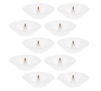 Gatuida 10 Piezas Bandeja Recolectora de Aceite para Campana Extractora de Plástico Blanco Resistente al Calor para Sistemas de Ventilación de Cocina
