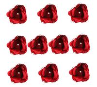 Gatuida 10 Piezas Cabeza de rosa de chocolate boda floral pétalos rosas de chocolate festina Banquete - Envoltorios de bombones Envoltura bolsas de embalaje flor de seda