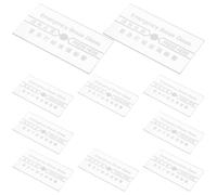 Gatuida 10 Piezas de Vidrio de Repuesto Transparente para Alarma contra Incendios, Cubierta para Interruptor Manual Resistente al Calor, Compatible para Sistemas de Seguridad en