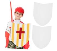 Gatuida 10 Piezas Escudo de Infantil DIY Kit de Escudos Resistente para Juguete de Manualidades para Fiestas y Recreación Familiar