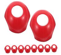 Gatuida 10 Piezas Hebillas de Cuerda para Escalada Infantiles Rojo Plástico Duradero para Parque Exterior y Gimnasio Accesorios para Desarrollo Físico y Coordinación