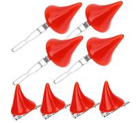 Gatuida 10 piezas Horquillas de Pequeñas para Halloween Clips de Pelo Rojos Fluorescentes de Resina para Cosplay y Fiesta de Disfraces de Terror