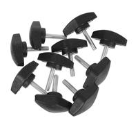 Gatuida 10 Piezas Perillas de Sujeción T de Plástico y Acero Ajuste Manual Ergonómico para Tornillos Uso Industrial y Doméstico