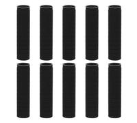 Gatuida 10 Piezas Portalápices Antideslizante de Silicona Negra 40X10 MM, Funda Protectora Ergonómica para Bolígrafos Rollerball, 10 Unidades, Accesorio para Oficina, Escuela y Estudio de