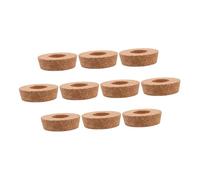 Gatuida 10 Piezas Tapas de Corcho para Jarras Hidropónicas con Orificio Central de Sellado Hermético para Macetas de Tapones Cónicos para Crecimiento y Propagación de Plantas